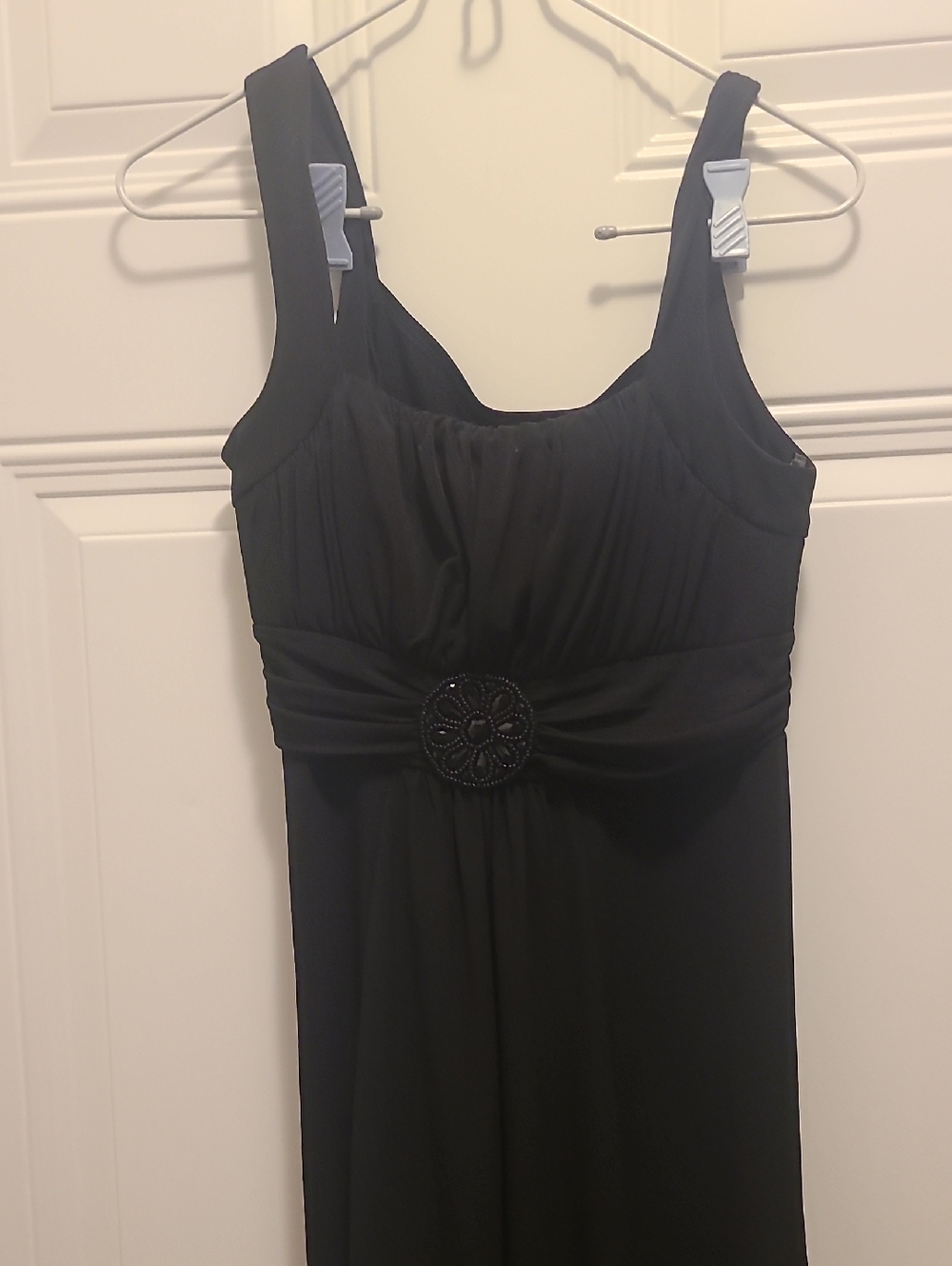 Enfocus Studio Black High-Low Sleeveless Dress with Beaded Medallion